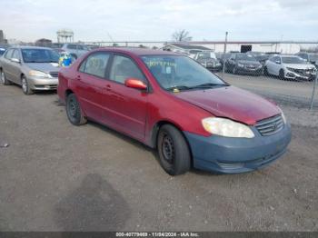  Salvage Toyota Corolla