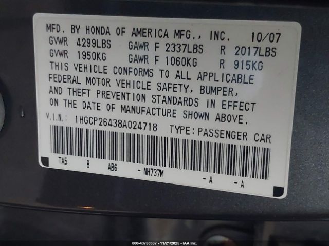 Honda Accord 2.4 Lx-p Image 10