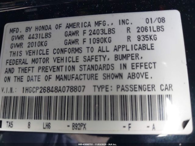 Honda Accord 2.4 Ex-l Image 7