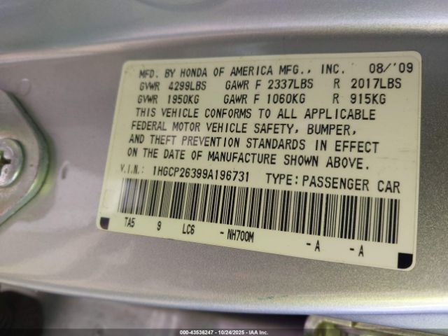 Honda Accord 2.4 Lx Image 5