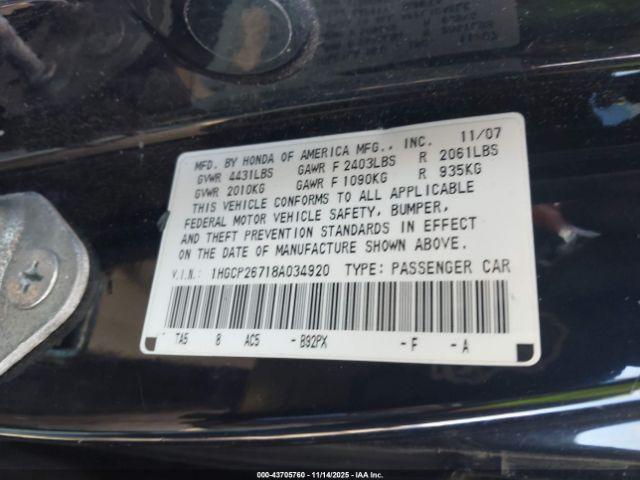 Honda Accord 2.4 Ex Image 13