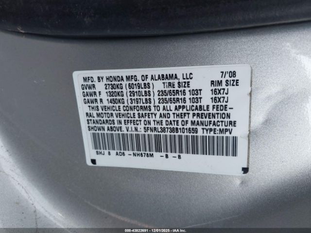 Honda Odyssey Ex-l Image 6