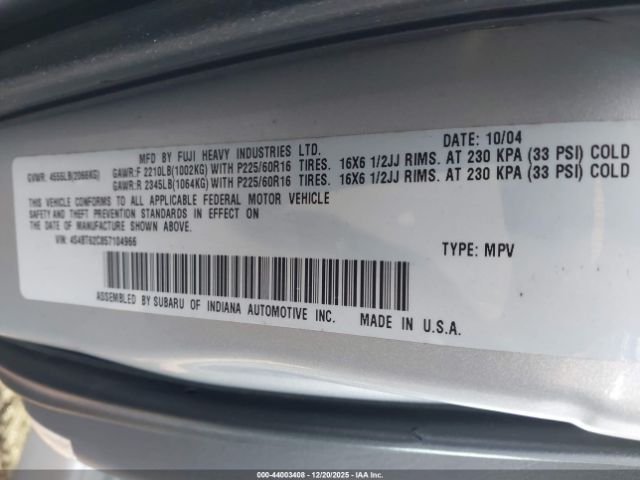 Subaru Baja Sport Image 3