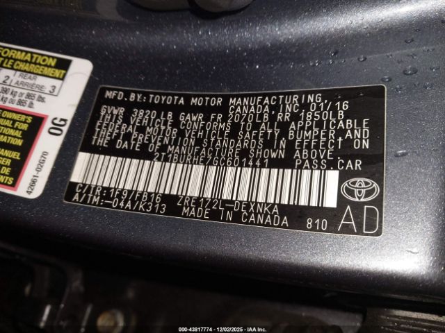 Toyota Corolla Le Image 7