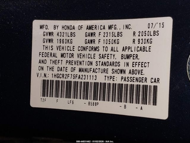 Honda Accord Ex Image 3