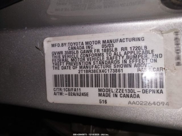 Toyota Corolla Le Image 5