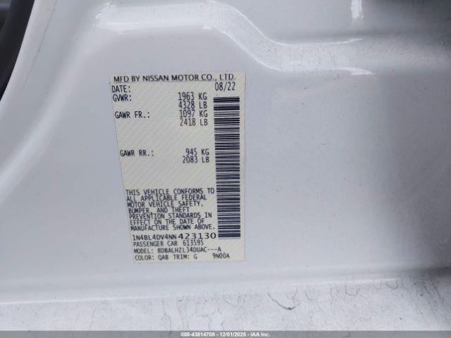 Nissan Altima Sv Fwd Image 11